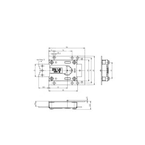 Serrure MAUER 74041 Centurio à clé à double panneton  CL1-A