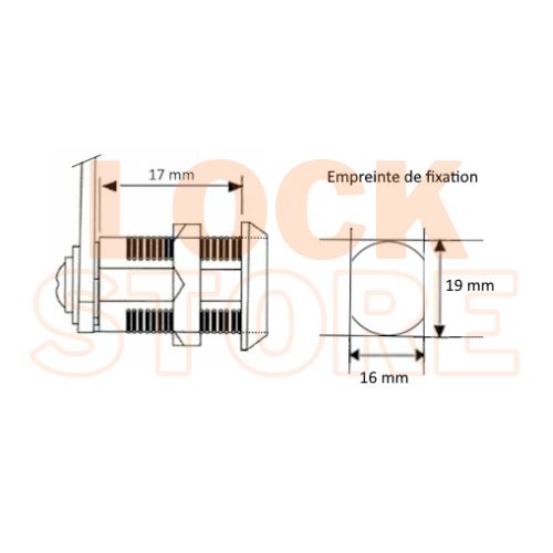 serrure de décondamnation pour coffre STANDERS , COSTWAY, AMAZON basic
